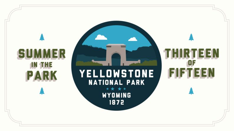 <a href="index.php?page=&url=http%3A%2F%2Fwww.nps.gov%2Fyell%2Findex.htm" target="_blank" target="_blank">Yellowstone National Park </a>was the nation's first national park, established by the U.S. Congress and signed into law by President Ulysses S. Grant on March 1, 1872. It's predominantly in Wyoming but also touches Idaho and Montana. Check in next week for <a href="index.php?page=&url=http%3A%2F%2Fwww.nps.gov%2Farch%2Findex.htm" target="_blank" target="_blank">Arches National Park</a>. 