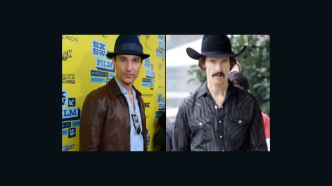 Matthew McConaughey lost at least 40 pounds to portray a man with AIDS in the December release "Dallas Buyers Club."