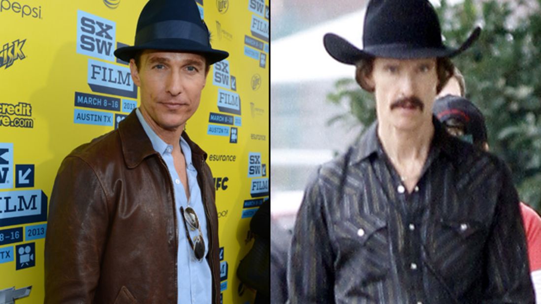 Matthew McConaughey lost at least 40 pounds to portray a man with AIDS in the December release "Dallas Buyers Club."