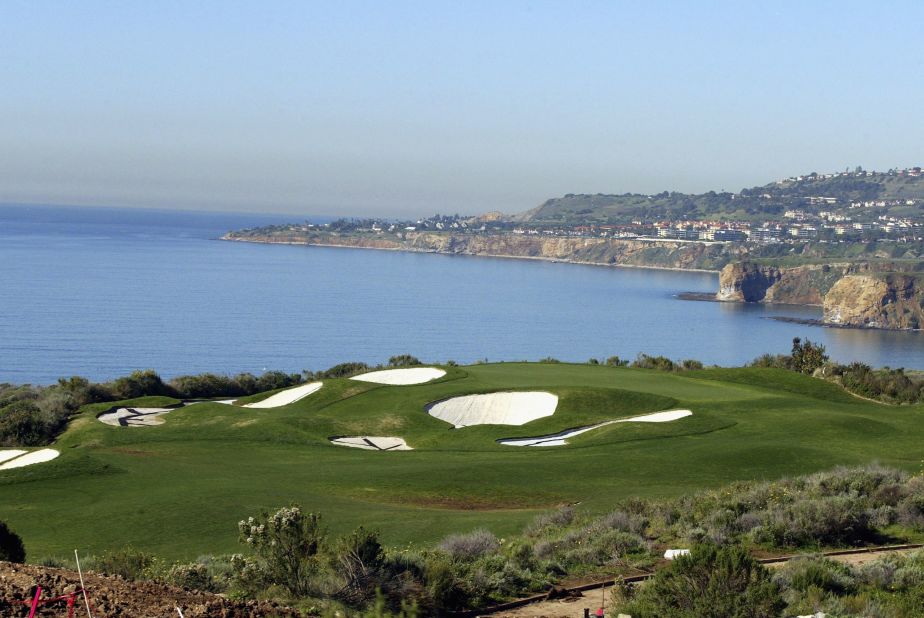 There are nearly 16,000 golf courses in the United States, 10,000 of which are open to the public. The median price of a round is $28 but prices vary depending on the course, with the exclusive Trump National Golf Club in Los Angeles costing $280 to play. According to research by SRI, there were more than 75 construction projects under way as of 2011, contributing $515.8 million to the economy.