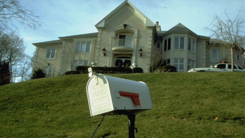 The home of Thomas Mosser, one of the victims of the Unabomber, is seen in 1994.