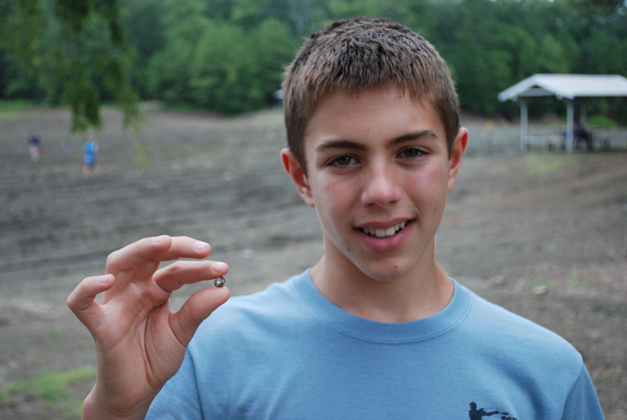 Boy Scout Michael Dettlaff, 12, found this 5.16-carat honey-brown diamond just 10 minutes into his search at  Arkansas' Crater of Diamonds State Park. 