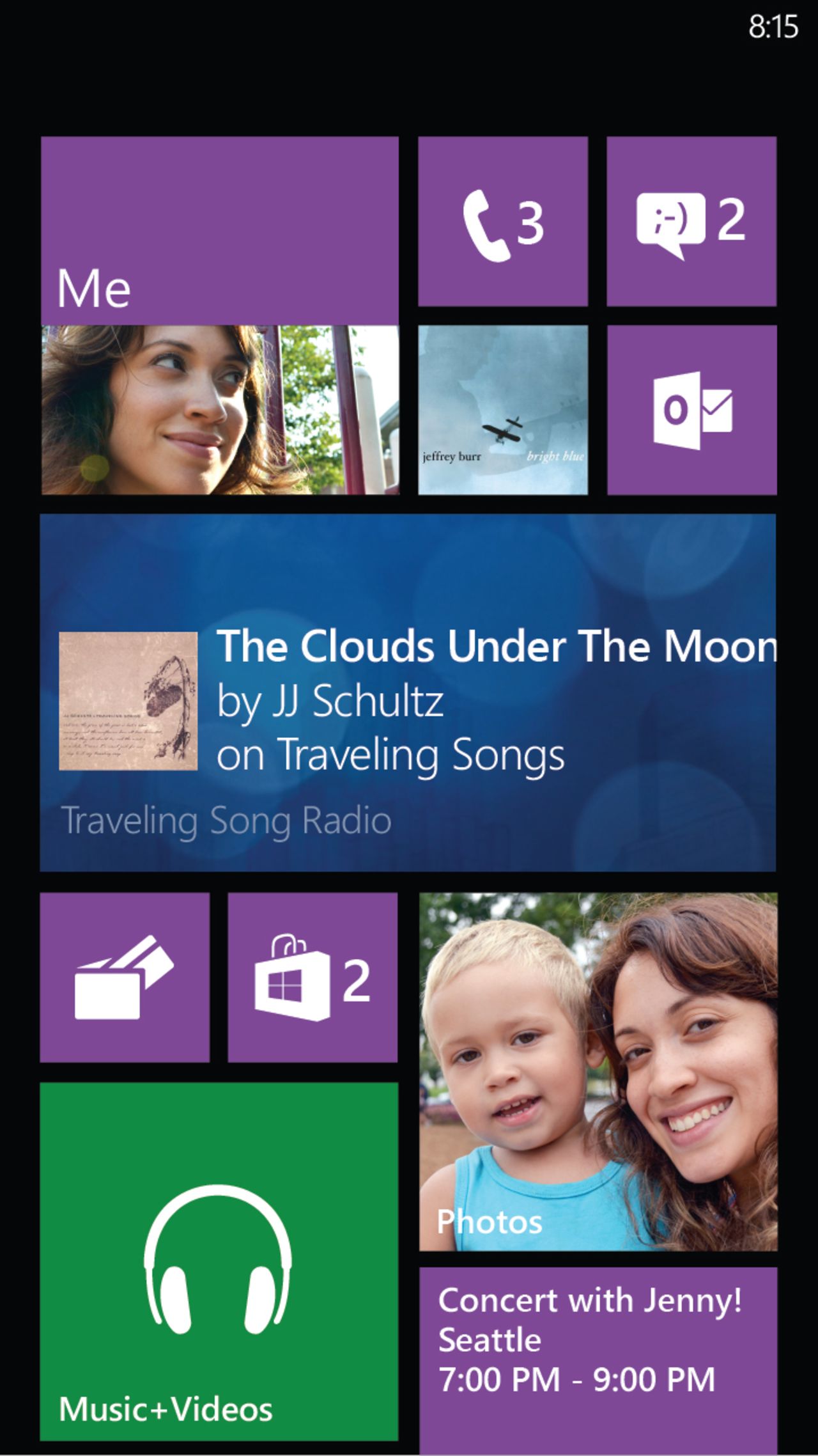 All smartphones allow notifications that pop up on your screen when you get a text, say, or a Facebook message. But what if the icons, or tiles, on your screen would display real-time updates, such as weather reports? "Live tiles" on Windows phones already do.