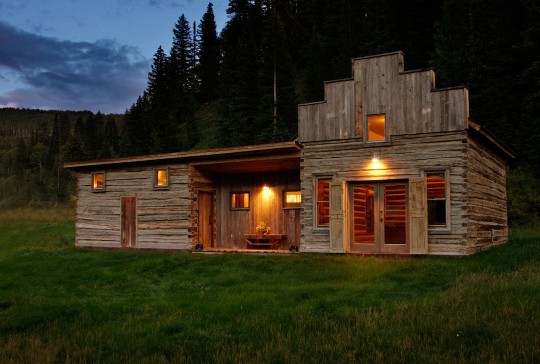 The spa at Dunton Hot Springs: rustic outside, luxurious inside.