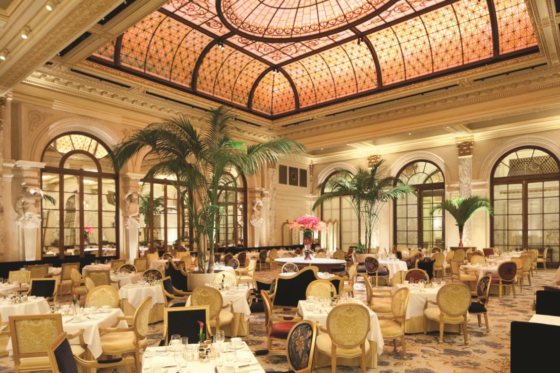 The Plaza Hotel's Palm Court: available for breakfast, lunch, tea and your extremely impressive reception.