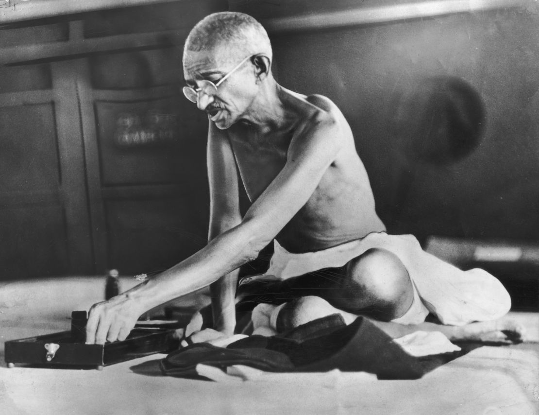 circa 1935: Indian spiritual and political leader Mahatma Gandhi (1869 - 1948).