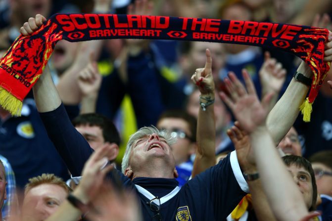 Scottish fans filled Wembley for the clash with the 'Auld Enemy' England and had goals to cheer about in a pulsating match, but in the end losing 3-2.   