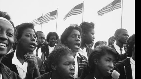 Farber says this image taken by Freed at the March on Washington gives a sense of belonging.