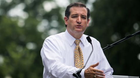 Texas Republican Sen. Ted Cruz was born in Canada to an American mother and a Cuban father.