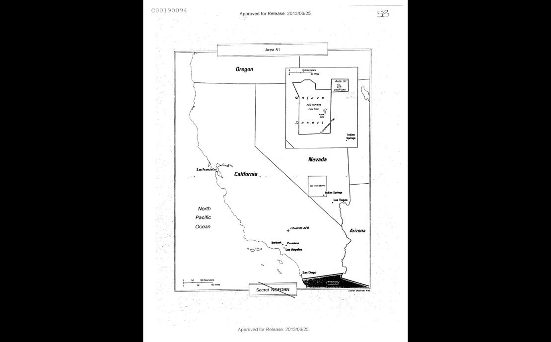 The map and other documents were released in response to a Freedom of Information Act request submitted by Jeffrey T. Richelson, a senior fellow at the National Security Archives.