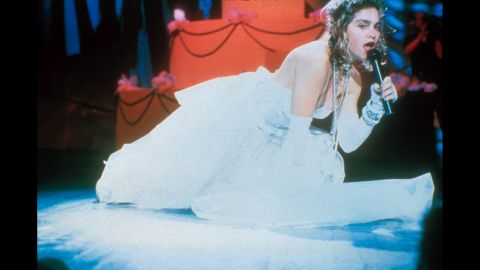 During the first MTV Video Music Awards in 1984, Madonna set the bar with her performance of "Like a Virgin" in a low-cut wedding gown.