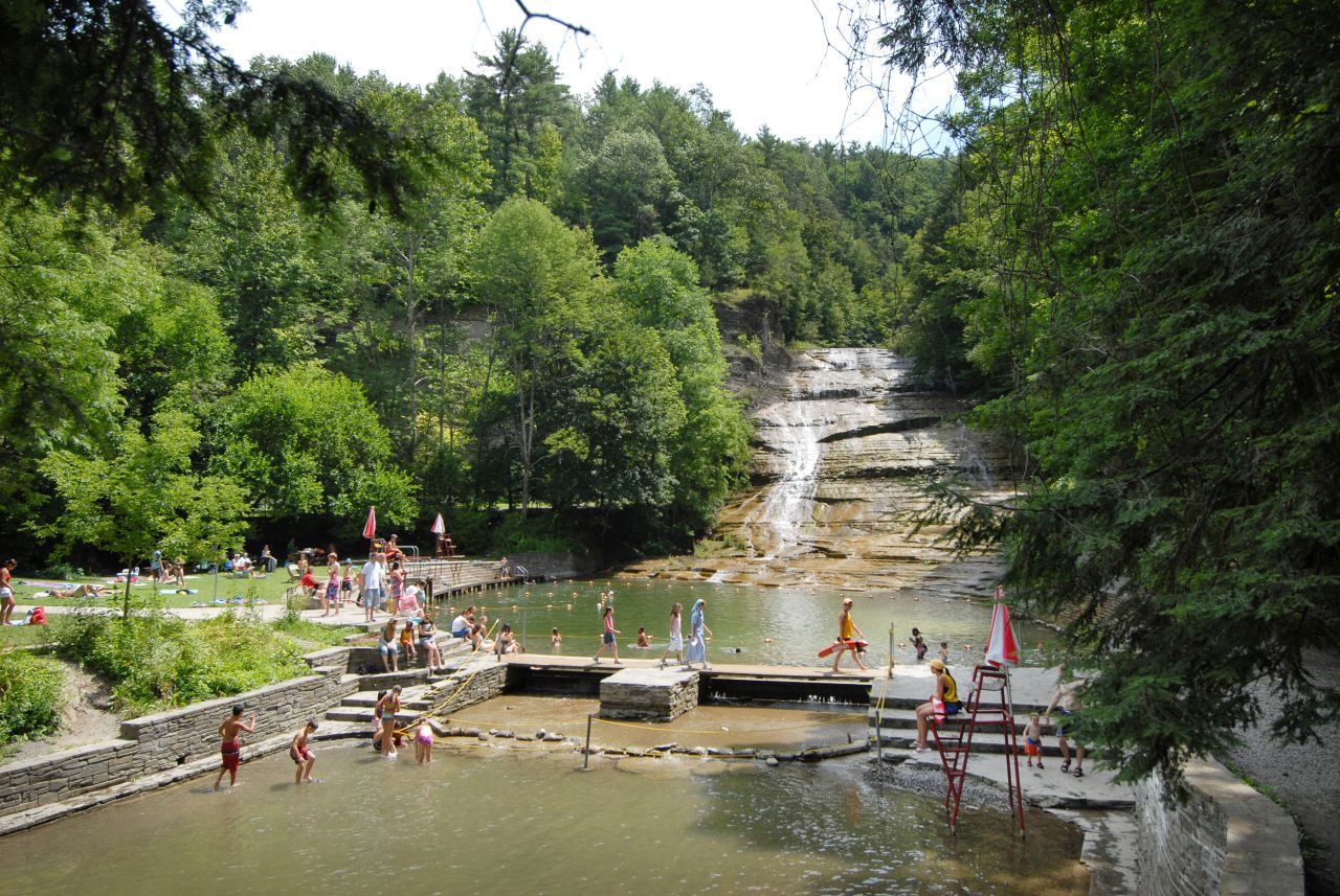 Readers shared freshwater ideas too, including Buttermilk Falls State Park in New York's Finger Lakes region.