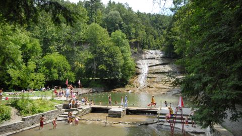Readers shared freshwater ideas too, including Buttermilk Falls State Park in New York's Finger Lakes region.