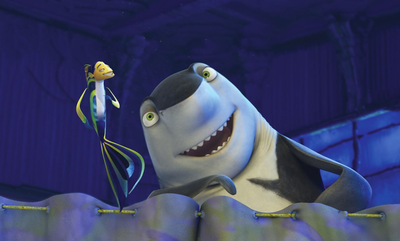 In 2004, the shark wave rolled on with DreamWorks' "Shark Tale," featuring the voices of Will Smith, Angelina Jolie, Renee Zellweger and Jack Black as Lenny the shark. With Hans Zimmer composing, the soundtrack had just as much bite. 