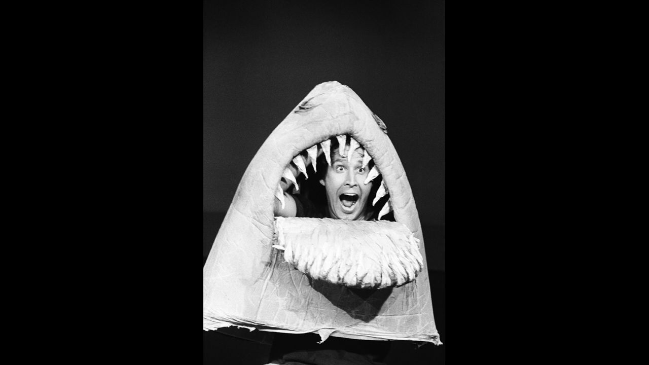Decades before Syfy became the home of shark-related comedy, "Saturday Night Live" introduced "the cleverest species of them all" in its "Land Shark" sketch. It featured Chevy Chase as the trickster shark who preyed on unsuspecting humans with the lure of telegrams and flowers. 
