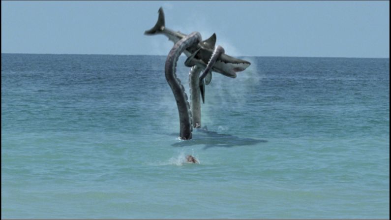 Syfy created a pop culture monster with 2010's "Sharktopus," which featured a genetically engineered creature that was half-shark, half-octopus. It was clearly the next step to take after 2009's "Mega Shark vs. Giant Octopus" battle, which featured an endlessly watchable scene <a href="index.php?page=&url=http%3A%2F%2Fwww.youtube.com%2Fwatch%3Fv%3DI16_8l0yS-g" target="_blank" target="_blank">of a plane being attacked by a ridiculously huge shark. </a>