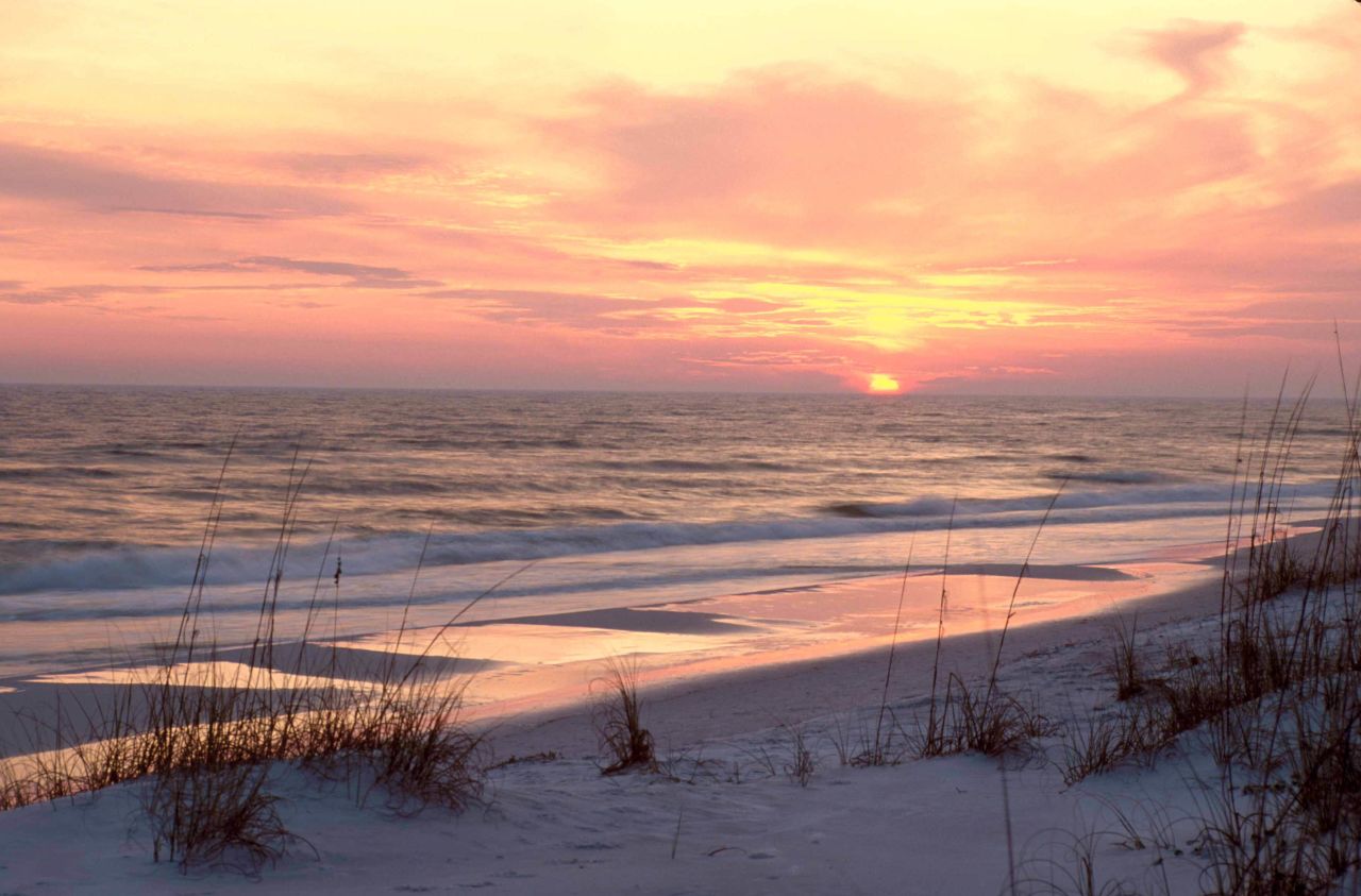 This Gulf Coast beach is about an hour's drive from Mobile, Alabama.