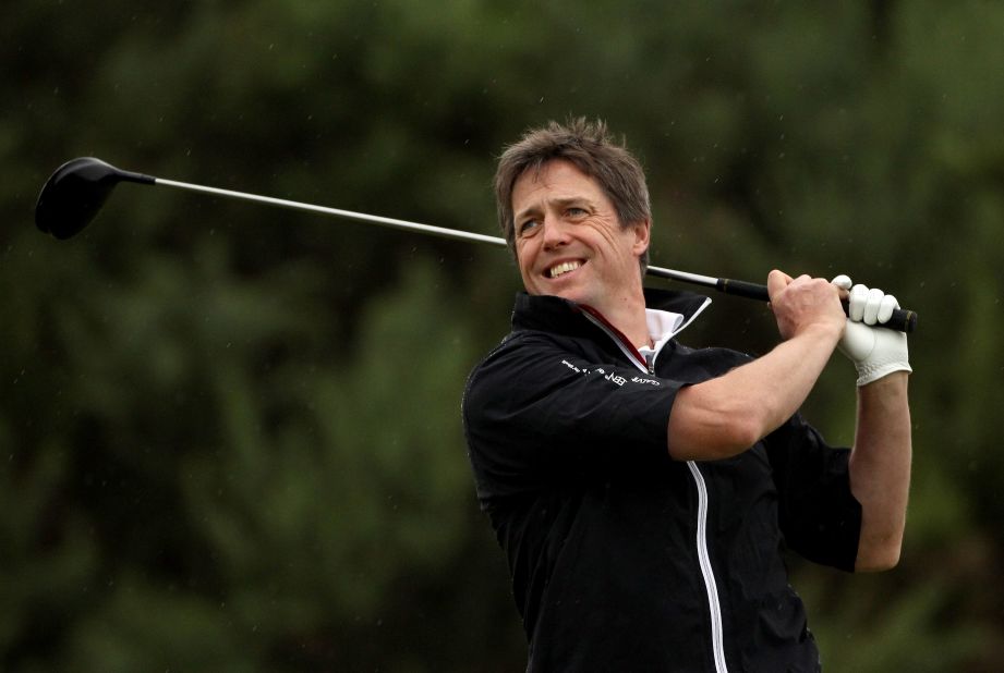 English actor Hugh Grant has played in pro-am events such as ithe Alfred Dunhill Links Championship in Scotland.