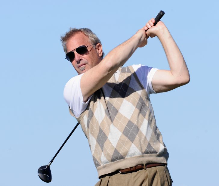 1996 was a big year for golf movies, with Kevin Costner -- here playing at the 2011 AT&T Pebble Beach National Pro-Am -- starring in the hit Tin Cup alongside Rene Russo.