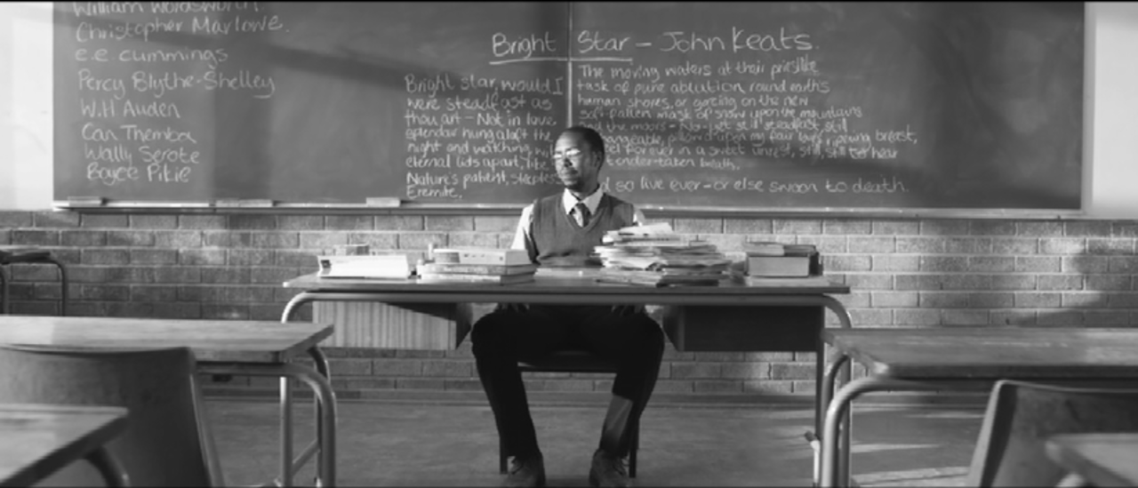 Qubeka says he shot the film in black and white for two reasons. "One because I didn't want to see the blood in terms of violence portrayed," he says. "The other reason is deep down I do harbor desire for the film to be some sort of cult classic."