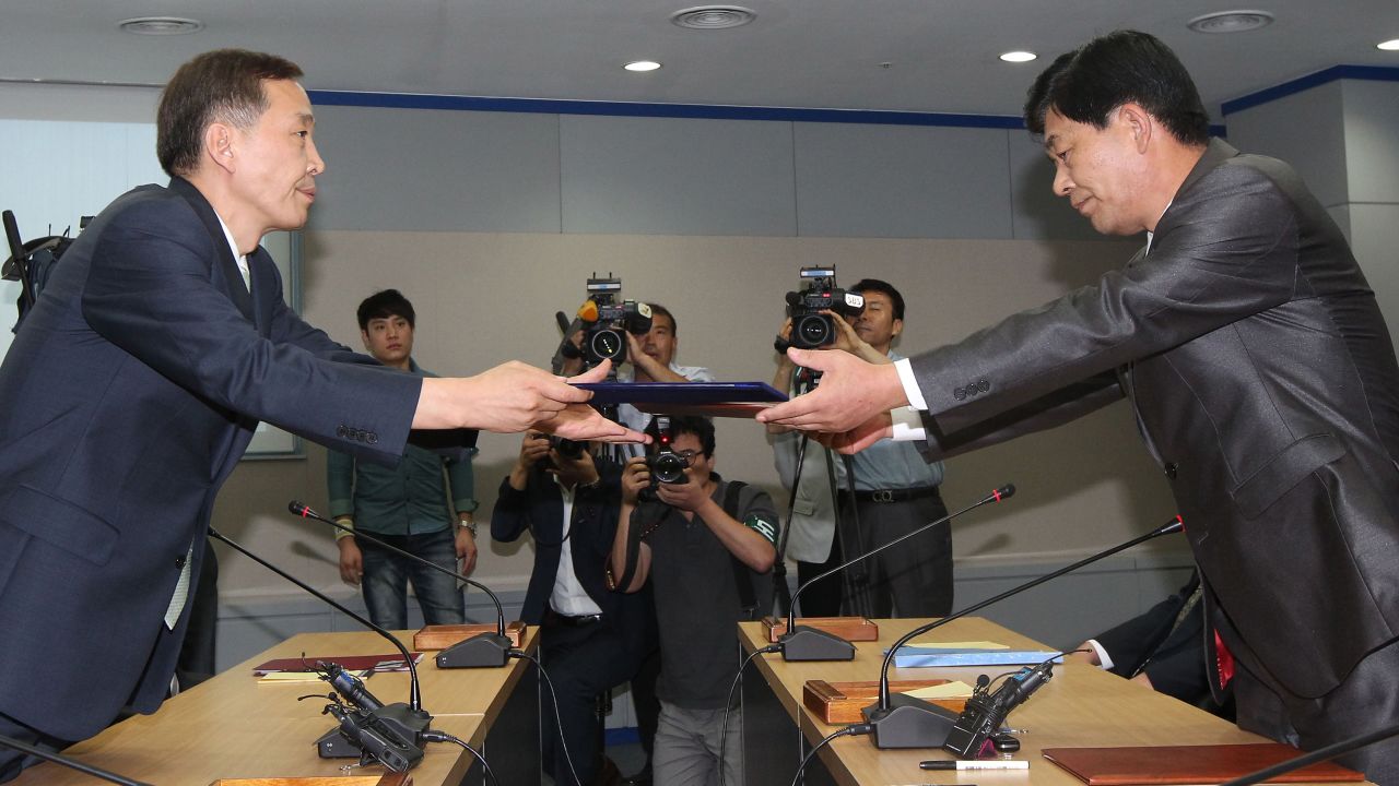 The two countries recently agreed to reopen the Kaesong Industrial complex.
