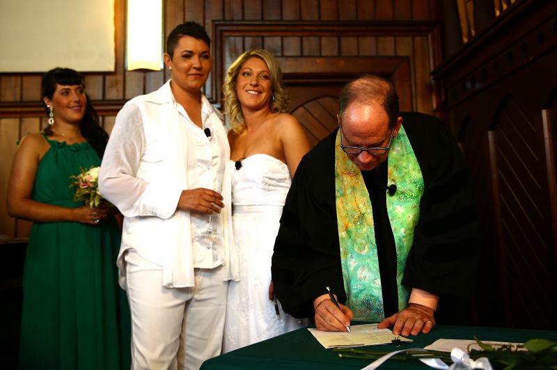 First same-sex weddings in New Zealand