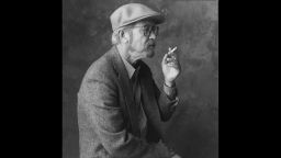 UNITED STATES - CIRCA 1990:  A seated and in profile portrait of American novelist Elmore Leonard (b,1925) holding a cigarette and wearing a hat (Photo by Marc Hauser Photography Ltd/Getty Images)