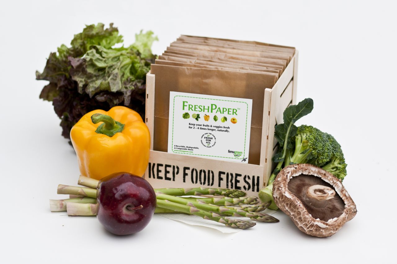 An Indian home remedy for upset stomachs provided the inspiration for FreshPaper, a blend of spices and enzymes that quadruples the life of fruit and veg