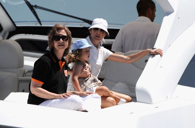 Queen Sofia of Spain (left) -- pictured with Princess Letizia of Spain (right) and daughter Princess Leonor of Spain -- surely has no trouble finding nannies to look after her grandchildren. But other families holidaying at sea are keen to find carers or teachers willing to work in exchange for a free trip.