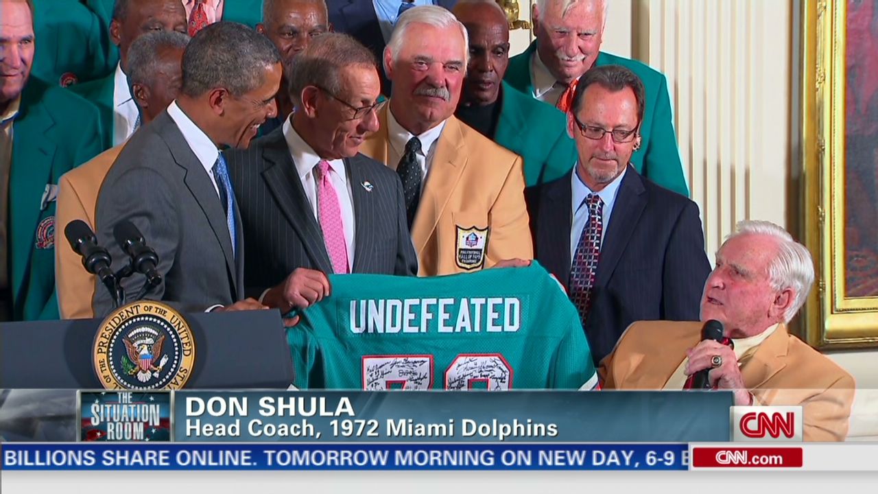 1972 Miami Dolphins finally heading to White House 