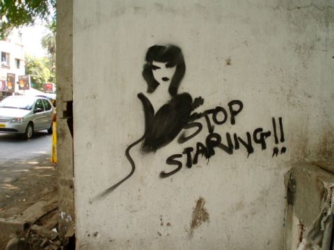 Graffiti found on the streets of Pune, where the India study abroad program took place.