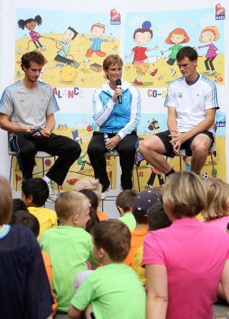 Known for being her sons' biggest fan, Judy Murray was the driving force behind Andy Murray's singles and Jamie Murray's doubles career. She coached them til they were 12 and continues to promote the sport by running tennis events for kids. "My mum's the one person who gets me," <a href="https://www.trupilariante.com/2013/08/27/sport/tennis/us-open-andy-judy-murray-tennis/">Murray has said</a>.