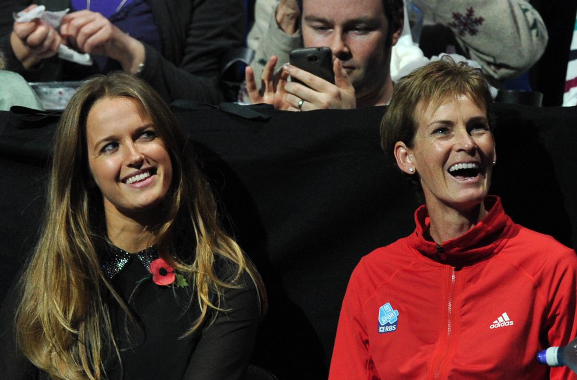Judy is often accompanied by Andy's girlfriend, Kim Sears, at tennis tournaments around the world. Sears' dad, Nigel, is a prominent tennis coach. 