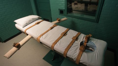 Criminals are executed with lethal injections in this death chamber in Huntsville, Texas. 