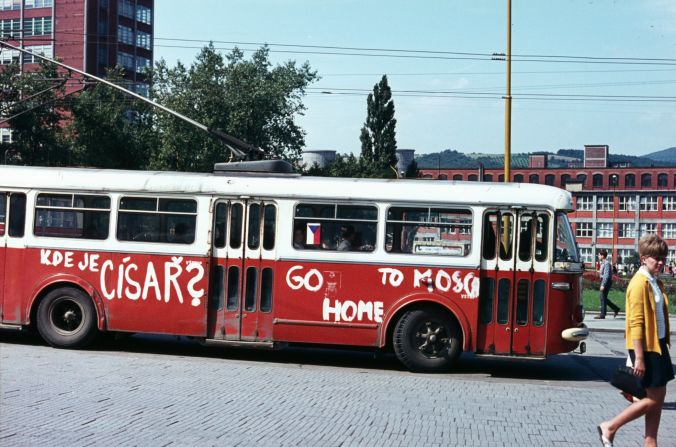 Hand-written messages asking the troops to return home were common sightings across the country.