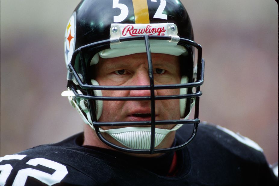 Hall of Fame offensive lineman Mike Webster was the first former NFL player to be diagnosed with CTE.  After his retirement, Webster suffered from amnesia, dementia, depression, and bone and muscle pain.