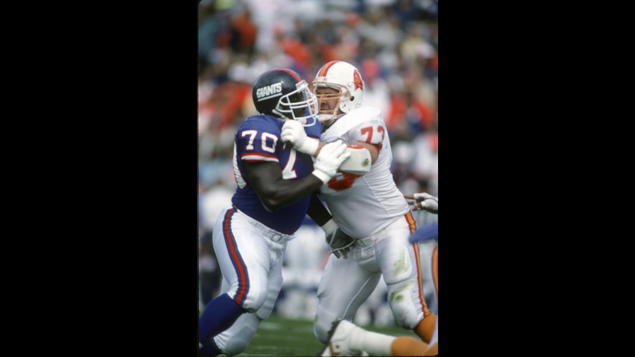 Tom McHale of the Tampa Bay Buccaneers, right, died in 2008 <a href=