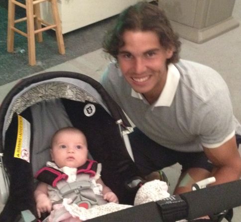 Micaela's online adventures began after an early snap taken with Rafael Nadal.