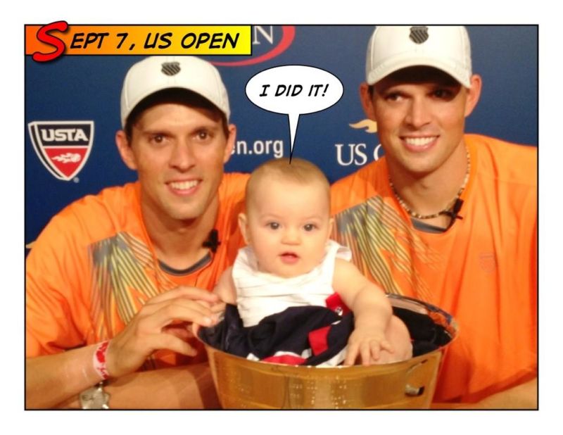 Last year the Bryans won the U.S. Open on the way to holding all four grand slams across two seasons. With another New York triumph they will have done this within the same calendar year. Just what will Micaela say?