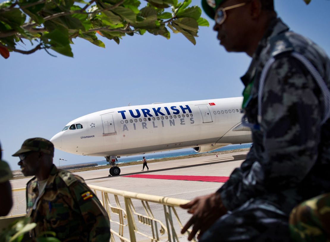 Turkish Airlines flies to 39 destinations in Africa, including Somalia