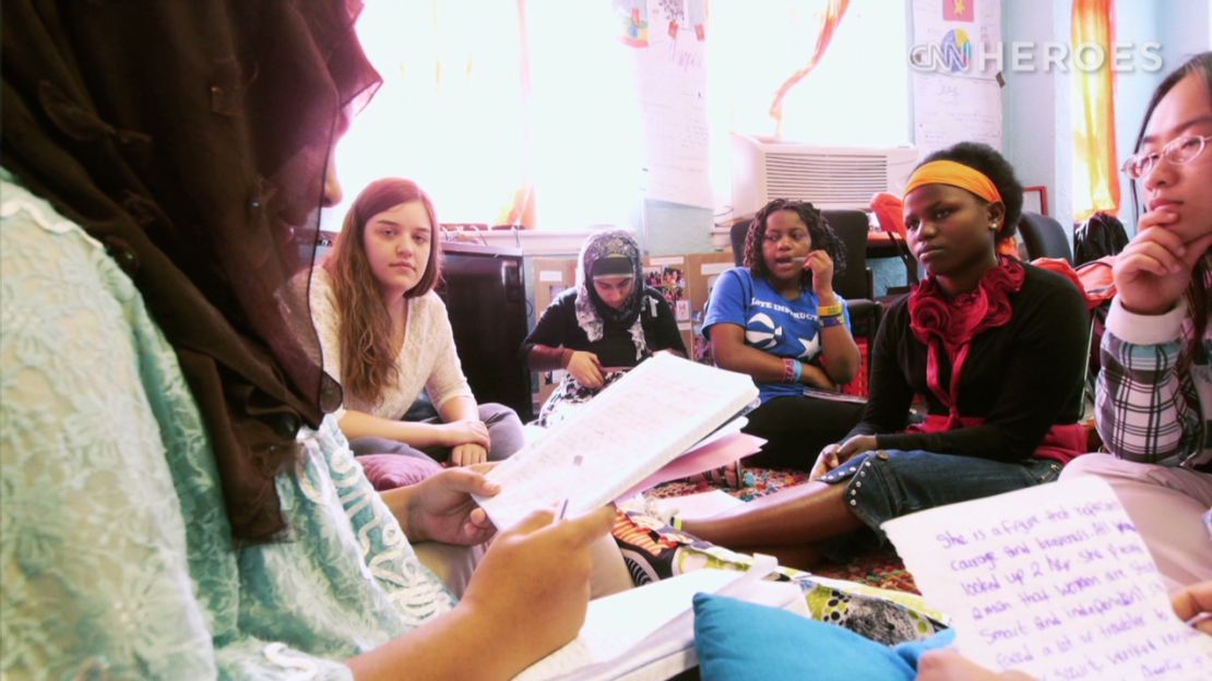 The GirlForward headquarters has become a place the young refugees can bond with one another.