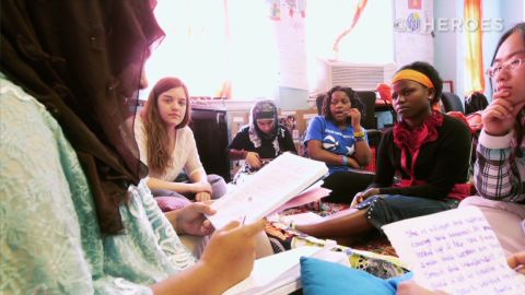 The GirlForward headquarters has become a place the young refugees can bond with one another.