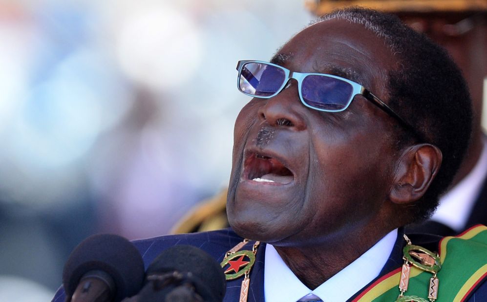 Robert Mugabe was sworn in for another term as President of Zimbabwe in August 2013, aged 89. Mugabe is Africa's oldest leader and led  Zimbabwe first as prime minister from 1980, then as president from 1987.