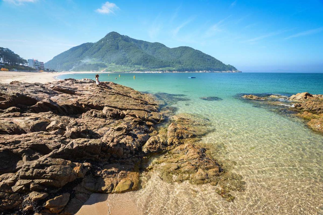 The beaches on Bijindo, South Korea, are this beautiful and this empty most days of the year.