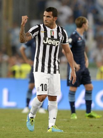 Juventus acquired Argentina striker Carlos Tevez from Manchester City in June 2013 ahead of the club's bid for a third straight Serie A title. In third place after eight games, Conte's team is desperate to again qualify for the lucrative European Champions League.