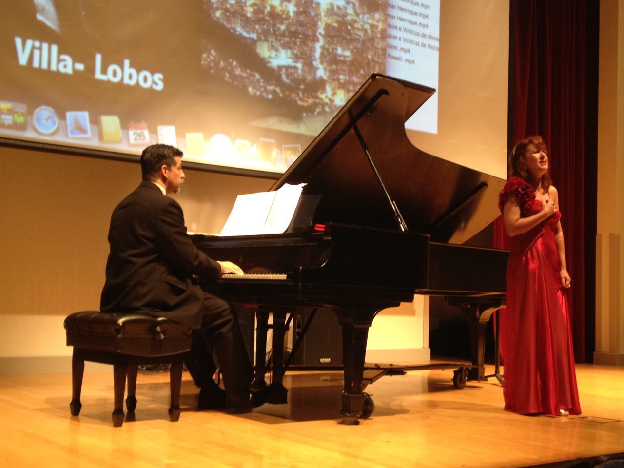 Carlos H. Costa and Joana Christina Brito de Azevedo perform at the Interdisciplinary Society for Quantitative Research in Music and Medicine meeting in Athens, Georgia. Researchers looking at the effects of music on the body and mind presented at the conference.