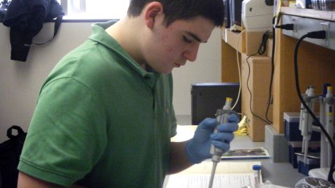 Wallack's experience caring for his great-grandmother inspired him to start doing lab work for Alzheimer's research when he was 15. 