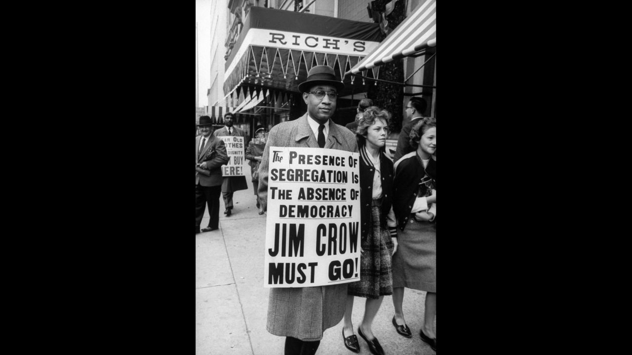 Several of King's students joined protests at Rich's department store in Atlanta.