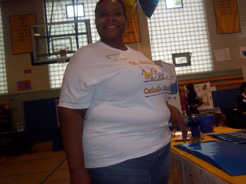 Kia Horton weighed nearly 320 pounds at her heaviest. "It's painful to be overweight," she says.  