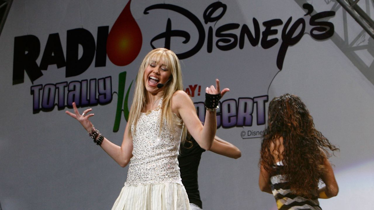 Cyrus performs during the Radio Disney Totally 10 Birthday Concert in July 2006 in Anaheim, California.